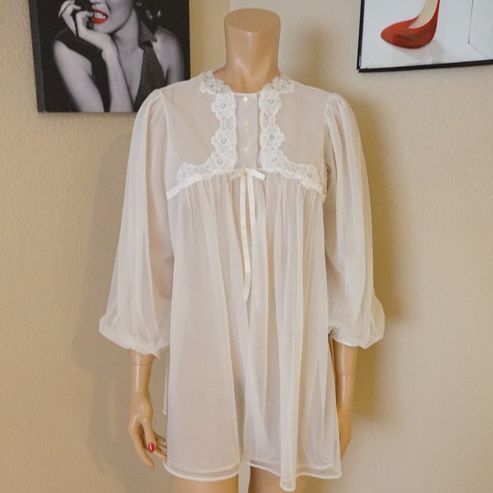 Fabulous Vintage Gossard Artemis white short robe